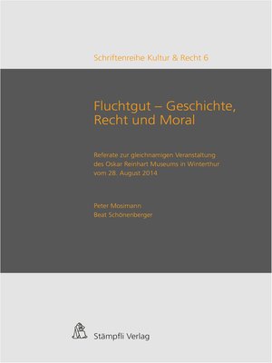 cover image of Fluchtgut--Geschichte, Recht und Moral